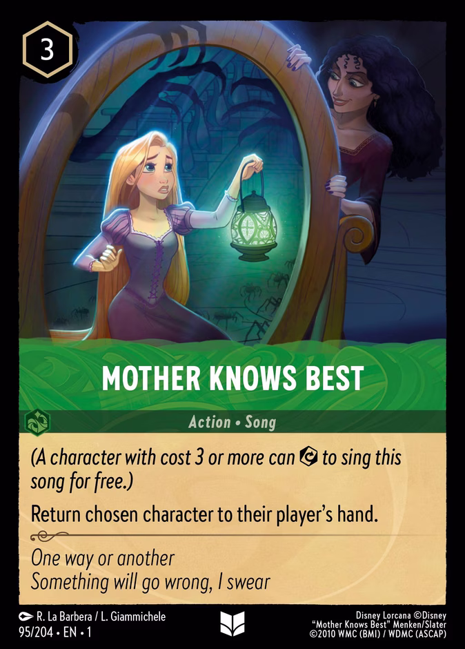 Mother Knows Best 1-95 Lorcana card