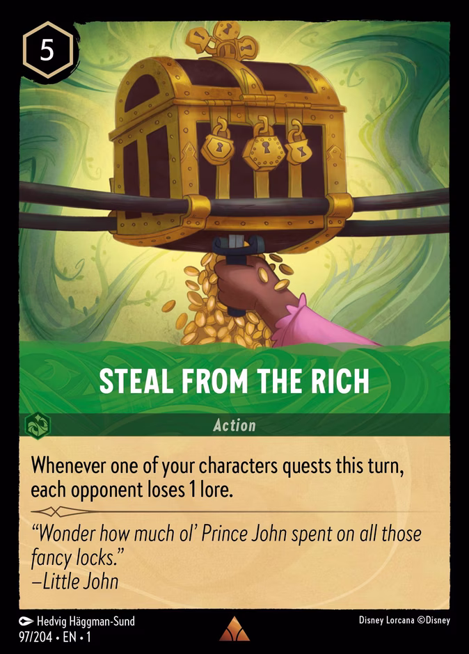 Steal from the Rich 1-97 Lorcana card