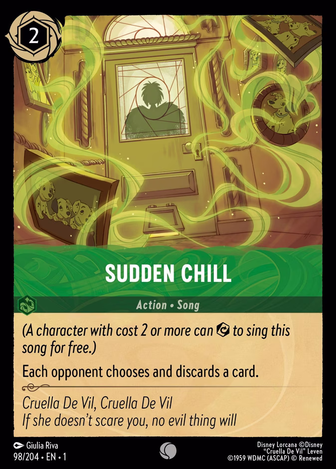 Sudden Chill 1-98 Lorcana card