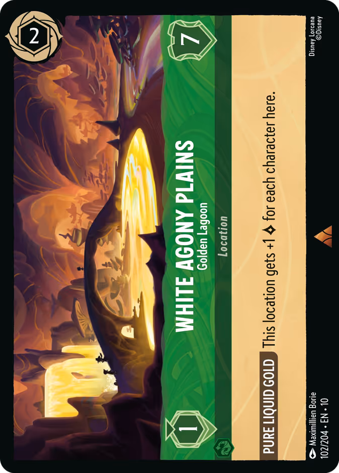 White Agony Plains - Golden Lagoon 10-102 Lorcana card