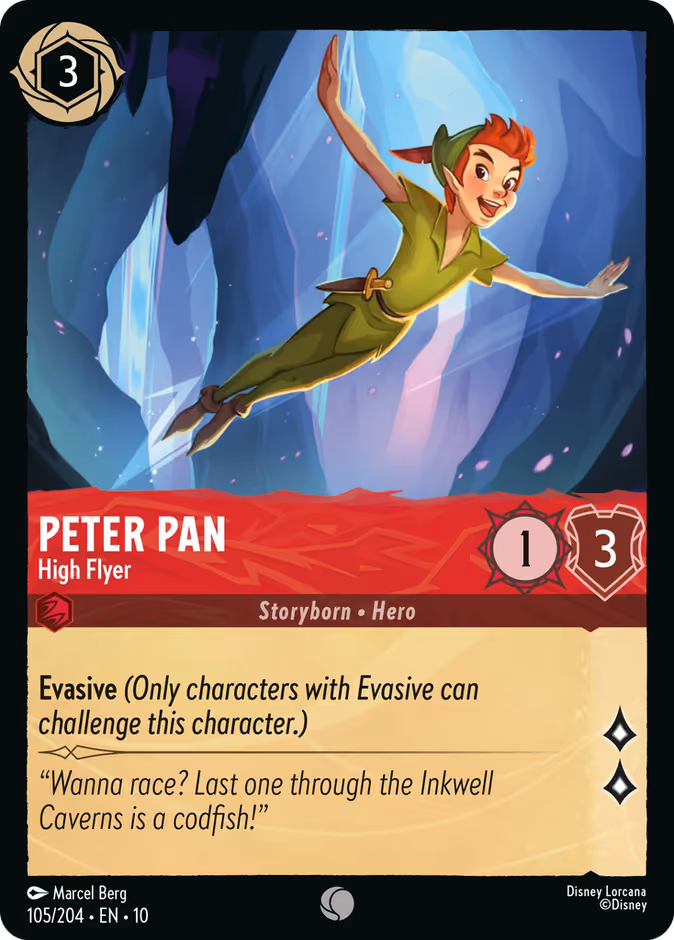 Peter Pan - High Flyer 10-105 Lorcana card