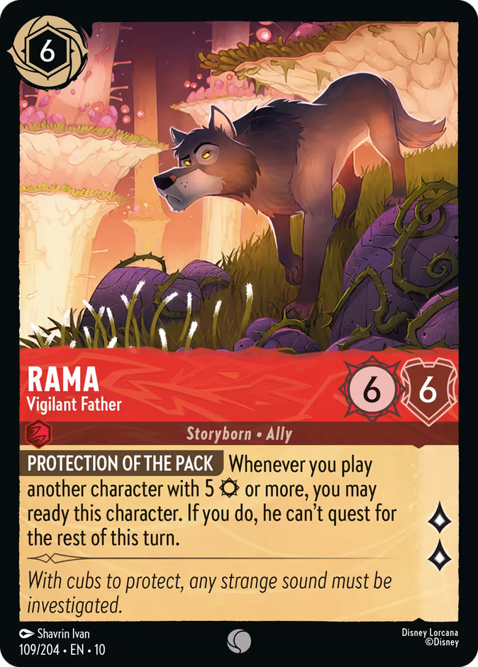 Rama - Vigilant Father 10-109 Lorcana card