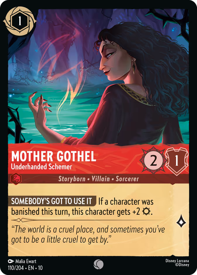 Mother Gothel - Underhanded Schemer 10-110 Lorcana card