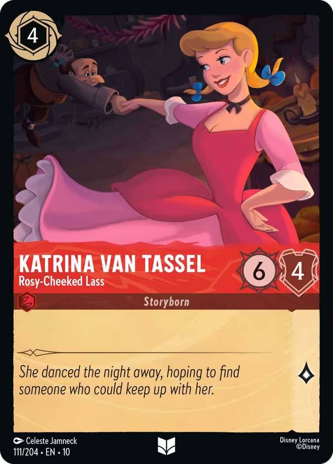Katrina Van Tassel - Rosy-Cheeked Lass 10-111 Lorcana card