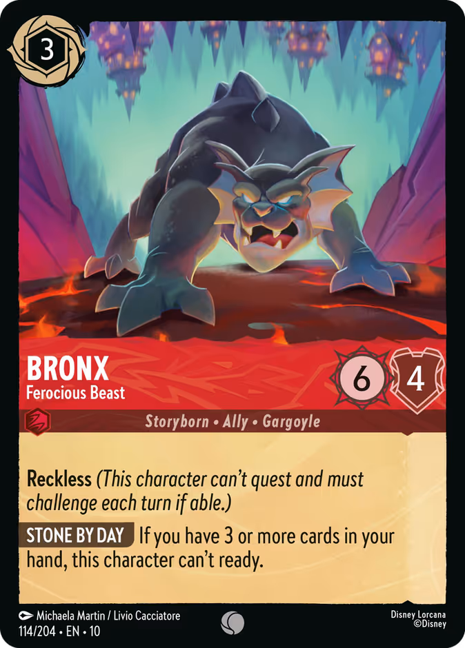 Bronx - Ferocious Beast 10-114 Lorcana card
