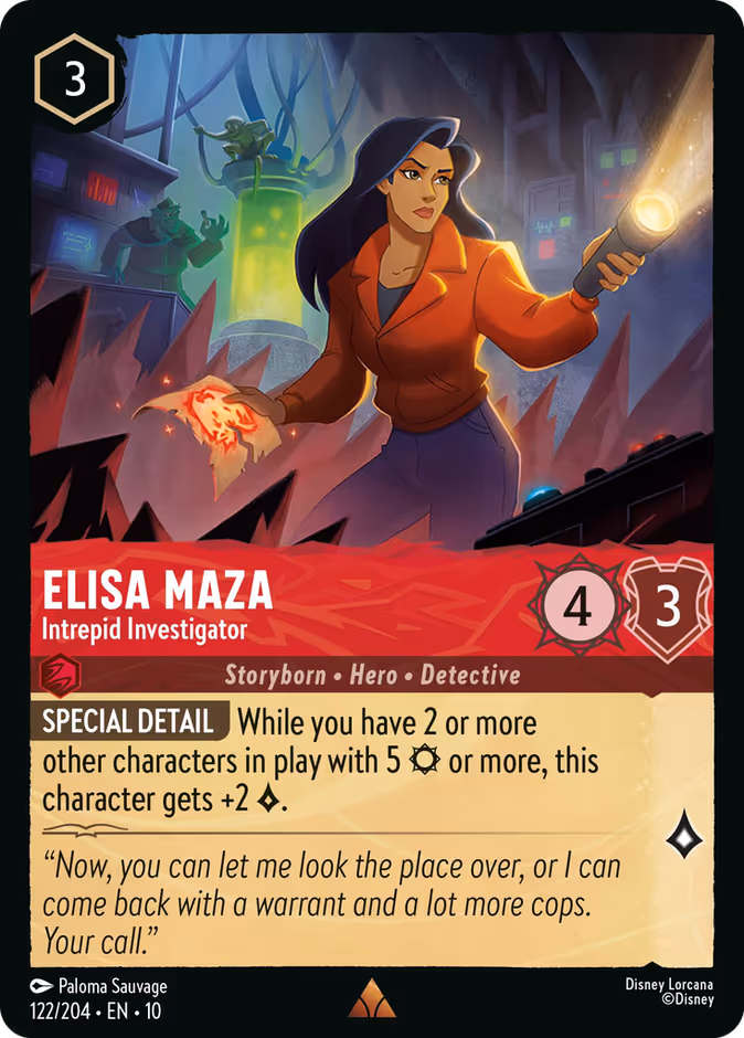 Elisa Maza - Intrepid Investigator 10-122 Lorcana card