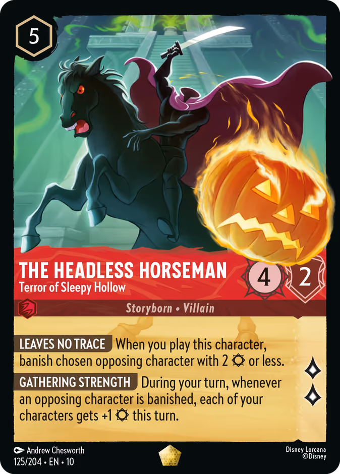 The Headless Horseman - Terror of Sleepy Hollow 10-125 Lorcana card