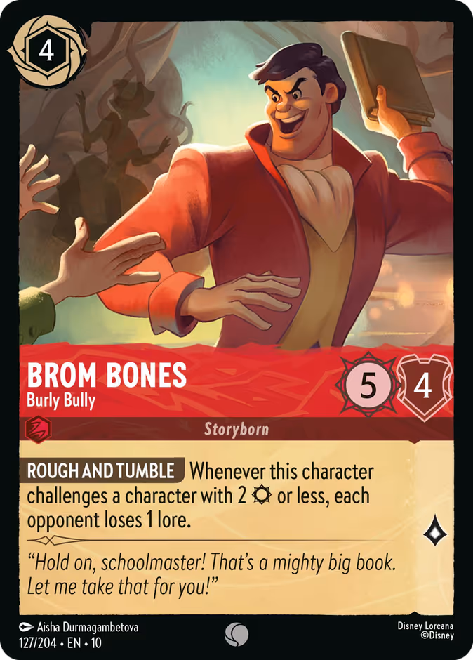 Brom Bones - Burly Bully 10-127 Lorcana card