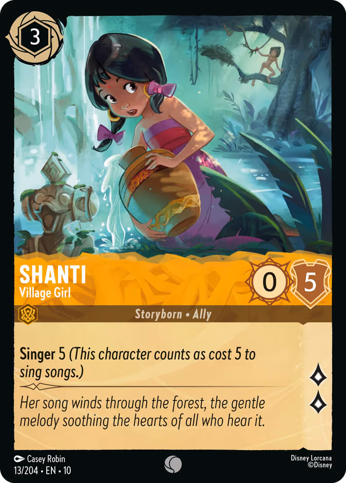 Shanti - Village Girl 10-13 Lorcana card