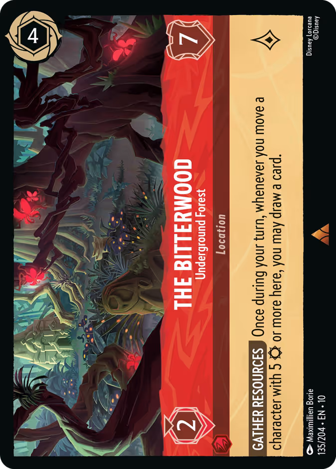 The Bitterwood - Underground Forest 10-135 Lorcana card