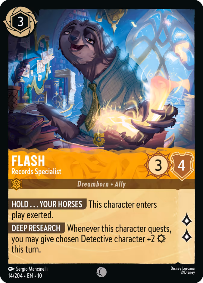 Flash - Records Specialist 10-14 Lorcana card