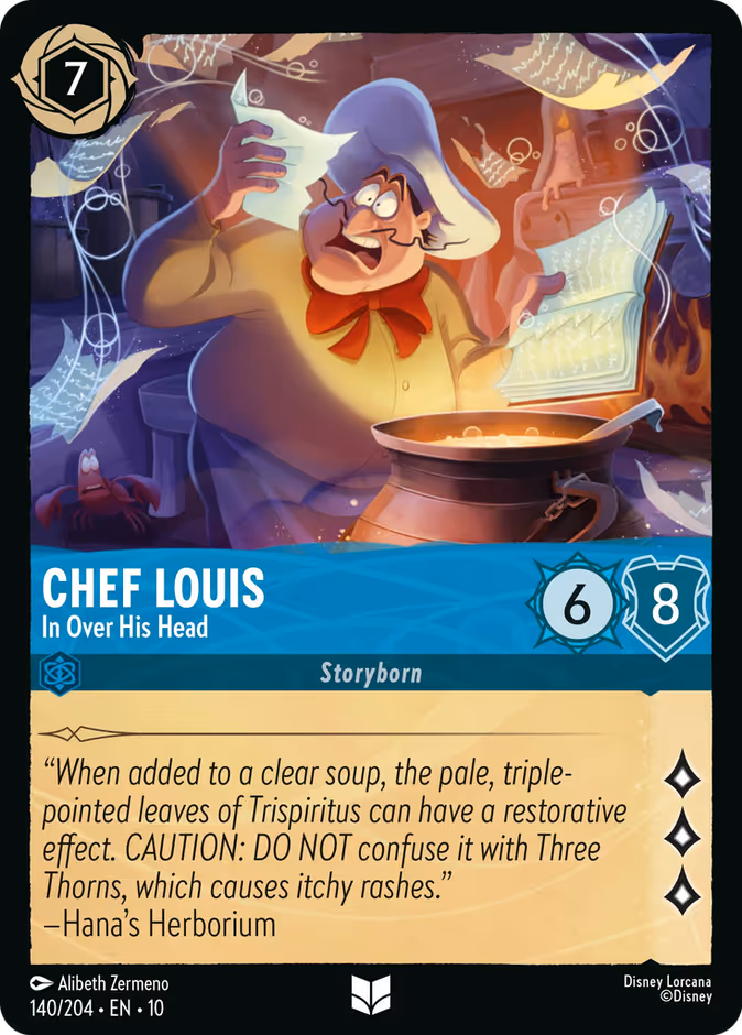 Chef Louis - In Over His Head 10-140 Lorcana card