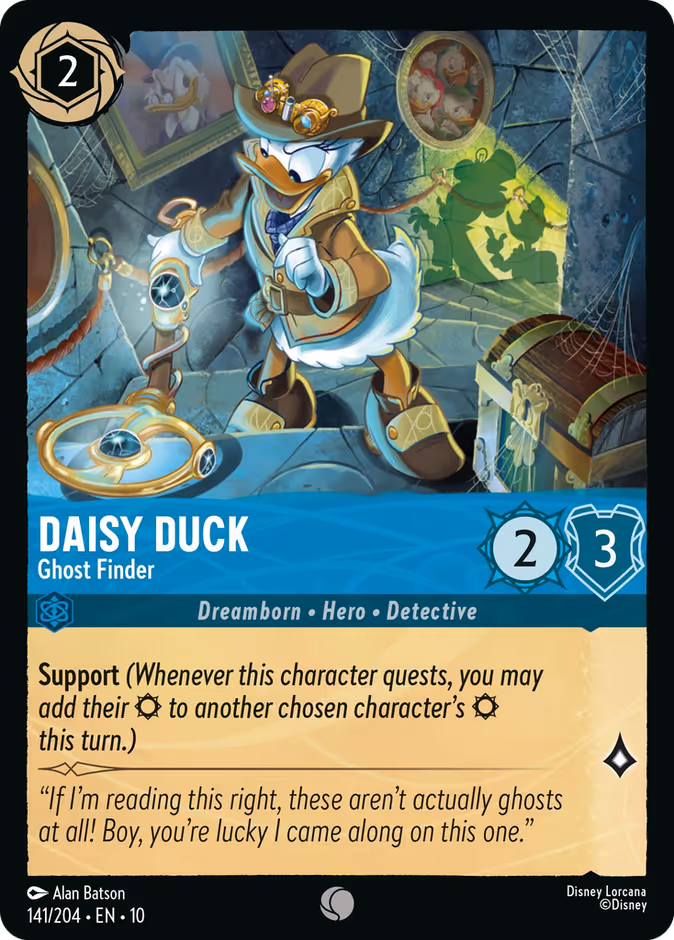 Daisy Duck - Ghost Finder 10-141 Lorcana card