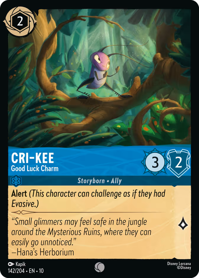 Cri-Kee - Good Luck Charm 10-142 Lorcana card