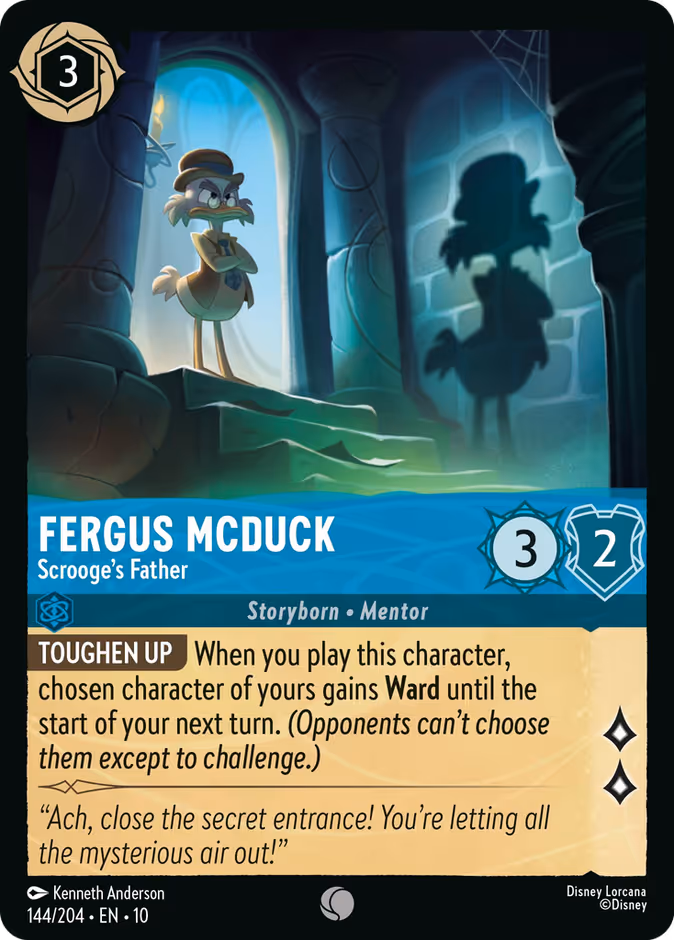 Fergus McDuck - Scrooge's Father 10-144 Lorcana card