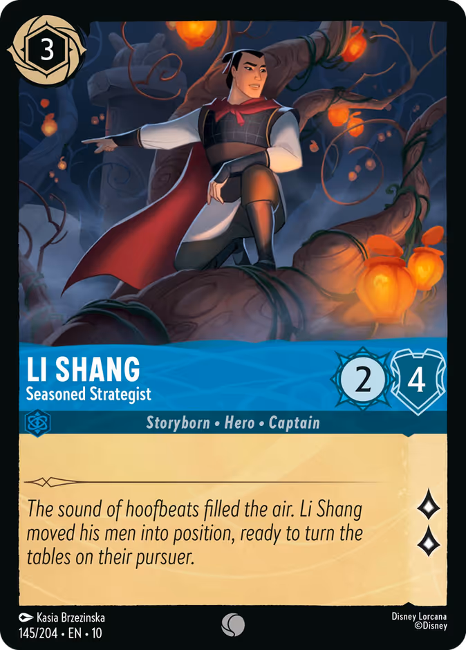Li Shang - Seasoned Strategist 10-145 Lorcana card