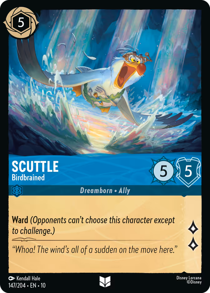 Scuttle - Birdbrained 10-147 Lorcana card