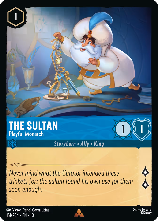 The Sultan - Playful Monarch 10-151 Lorcana card