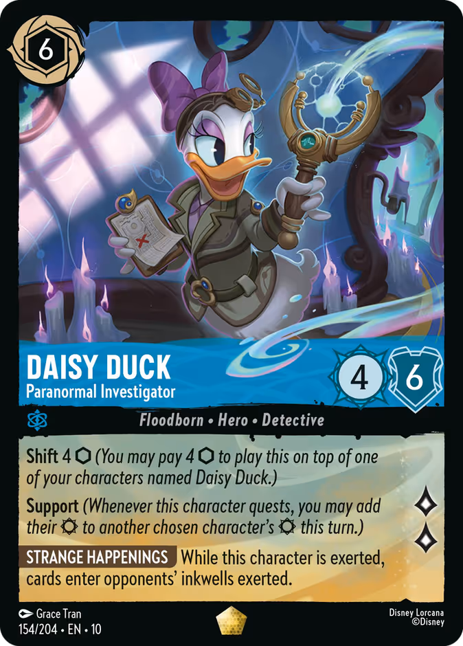 Daisy Duck - Paranormal Investigator 10-154 Lorcana card
