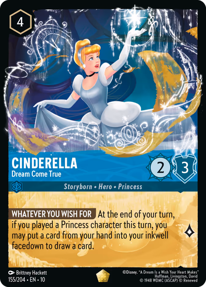 Cinderella - Dream Come True 10-155 Lorcana card