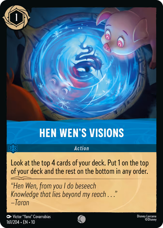 Hen Wen's Visions 10-161 Lorcana card