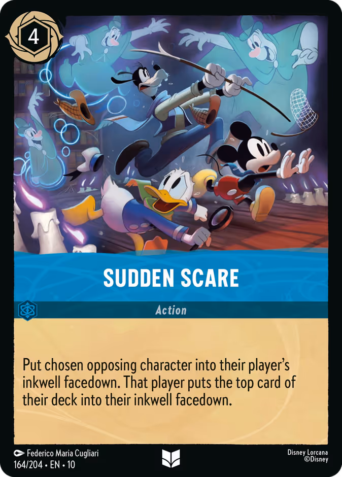 Sudden Scare 10-164 Lorcana card