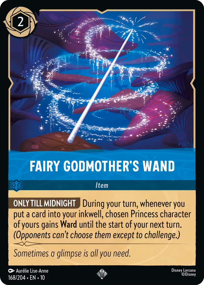 Fairy Godmother's Wand 10-168 Lorcana card