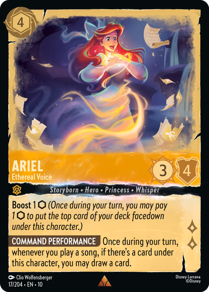 Whispers in the Well Lorcana set cover card