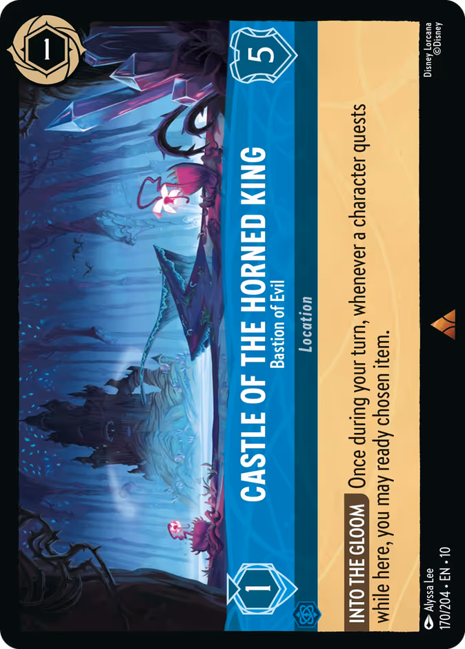 Castle of the Horned King - Bastion of Evil 10-170 Lorcana card