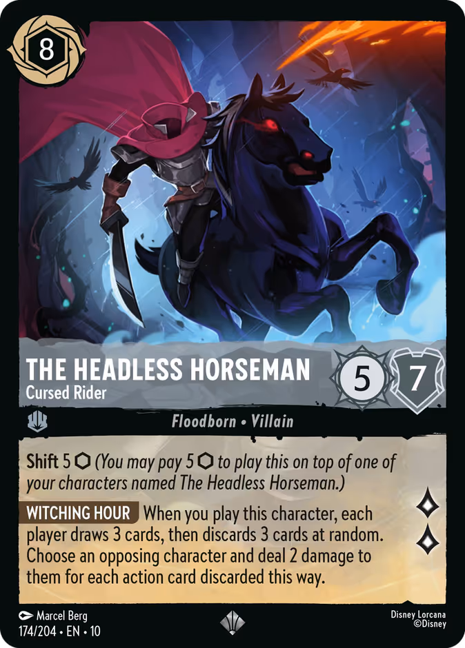 The Headless Horseman - Cursed Rider 10-174 Lorcana card