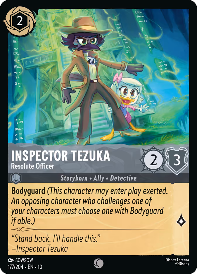 Inspector Tezuka - Resolute Officer 10-177 Lorcana card