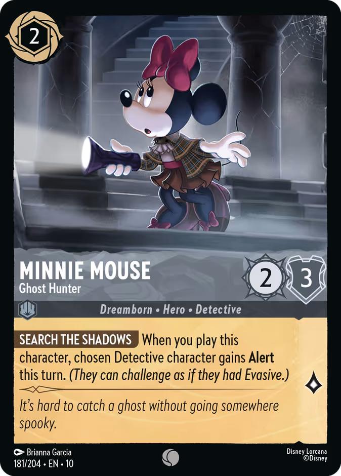 Minnie Mouse - Ghost Hunter 10-181 Lorcana card
