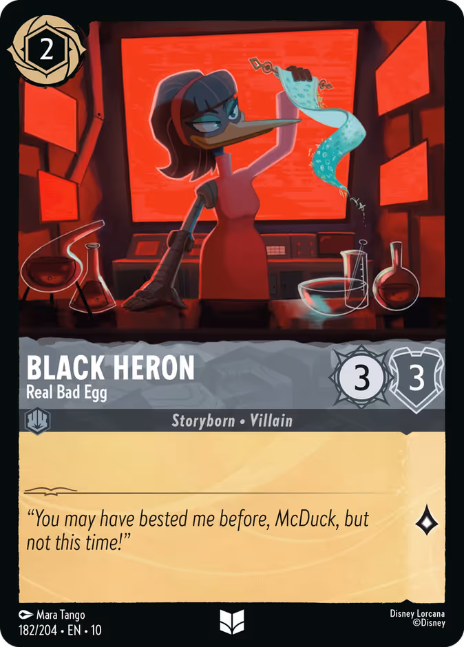 Black Heron - Real Bad Egg 10-182 Lorcana card