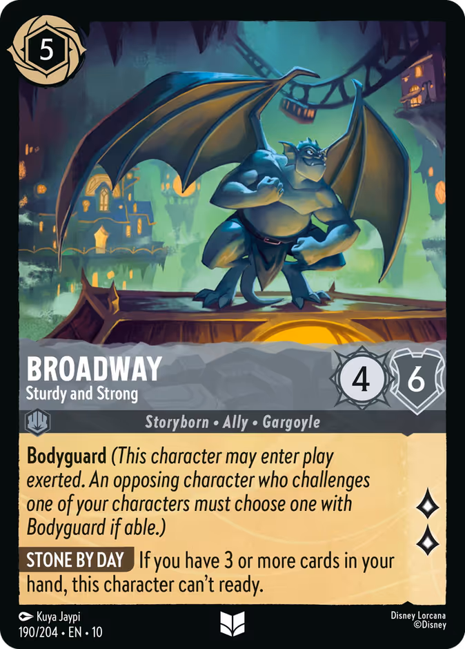 Broadway - Sturdy and Strong 10-190 Lorcana card