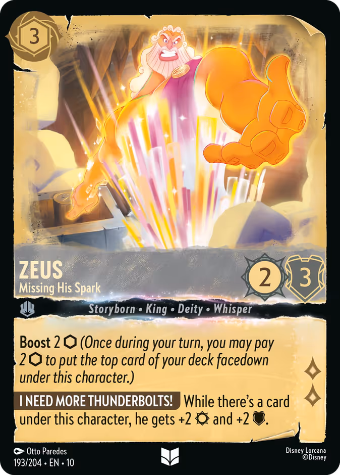 Zeus - Missing His Spark 10-193 Lorcana card