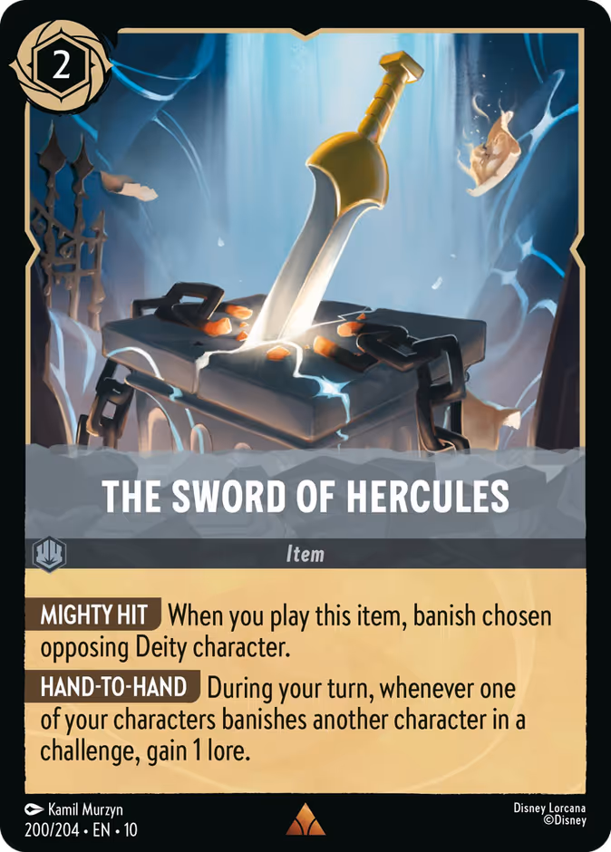 The Sword of Hercules 10-200 Lorcana card