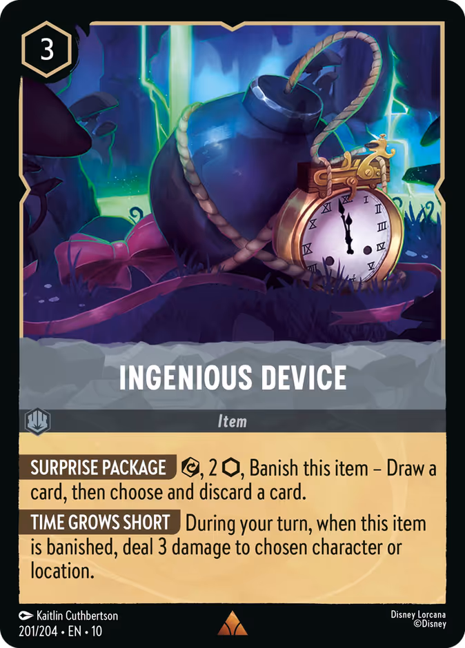 Ingenious Device 10-201 Lorcana card