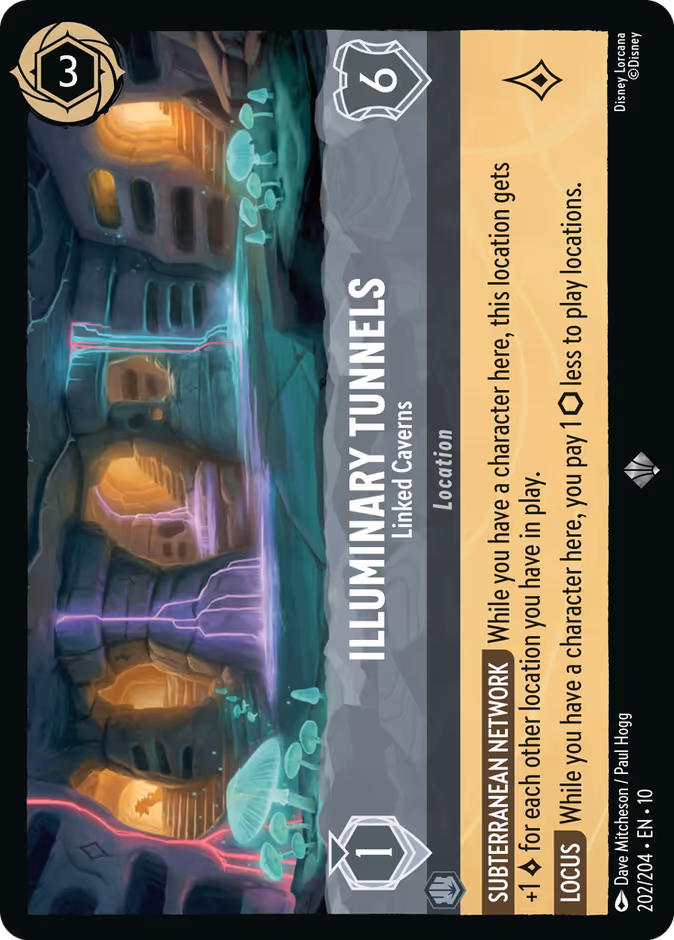 Illuminary Tunnels - Linked Caverns 10-202 Lorcana card