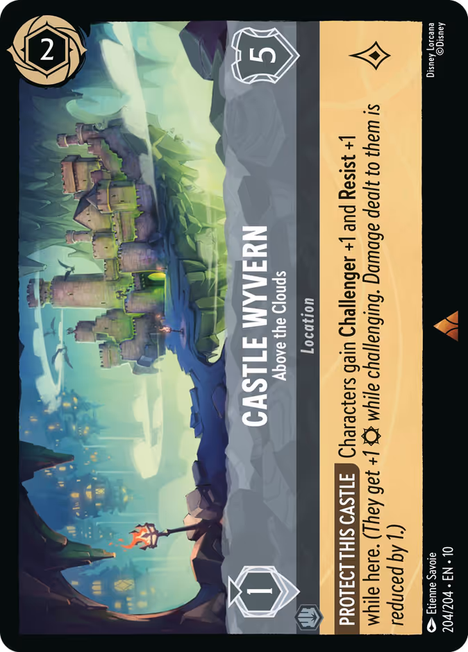 Castle Wyvern - Above the Clouds 10-204 Lorcana card