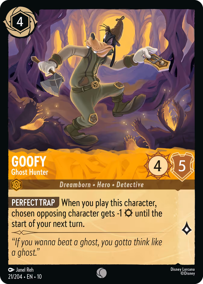 Goofy - Ghost Hunter 10-21 Lorcana card