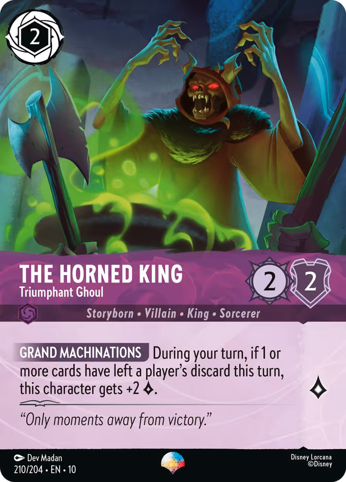 The Horned King - Triumphant Ghoul 10-210 Lorcana card