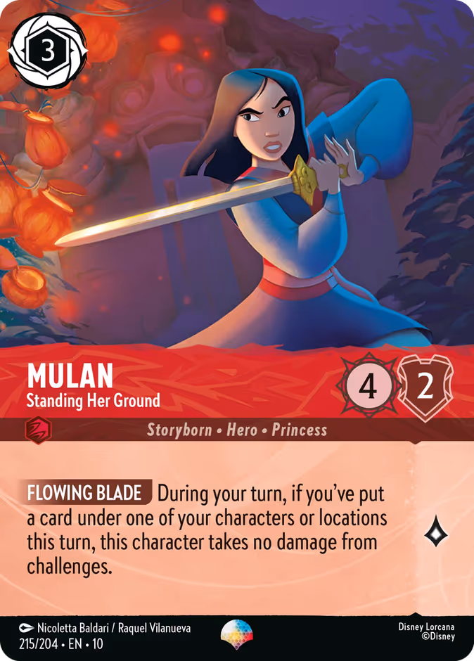 Mulan - Standing Her Ground 10-215 Lorcana card