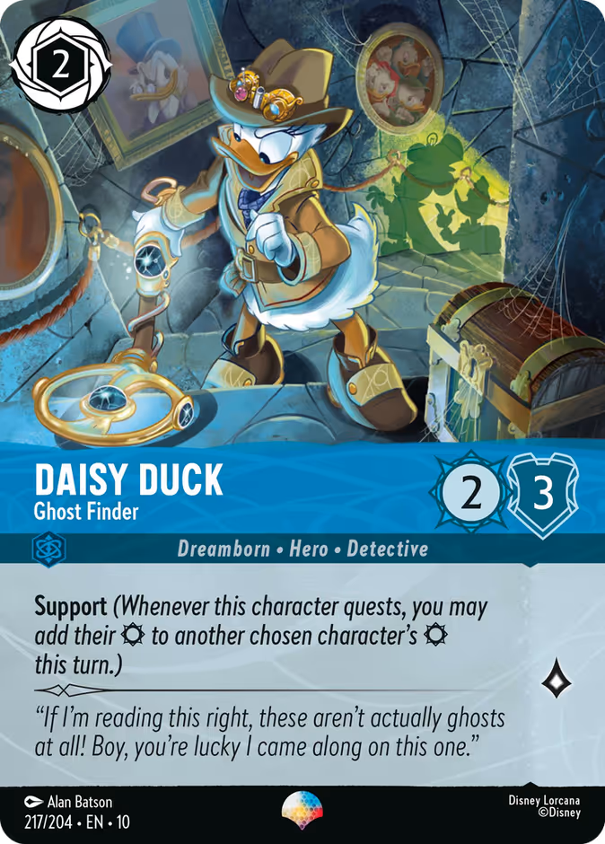 Daisy Duck - Ghost Finder 10-217 Lorcana card