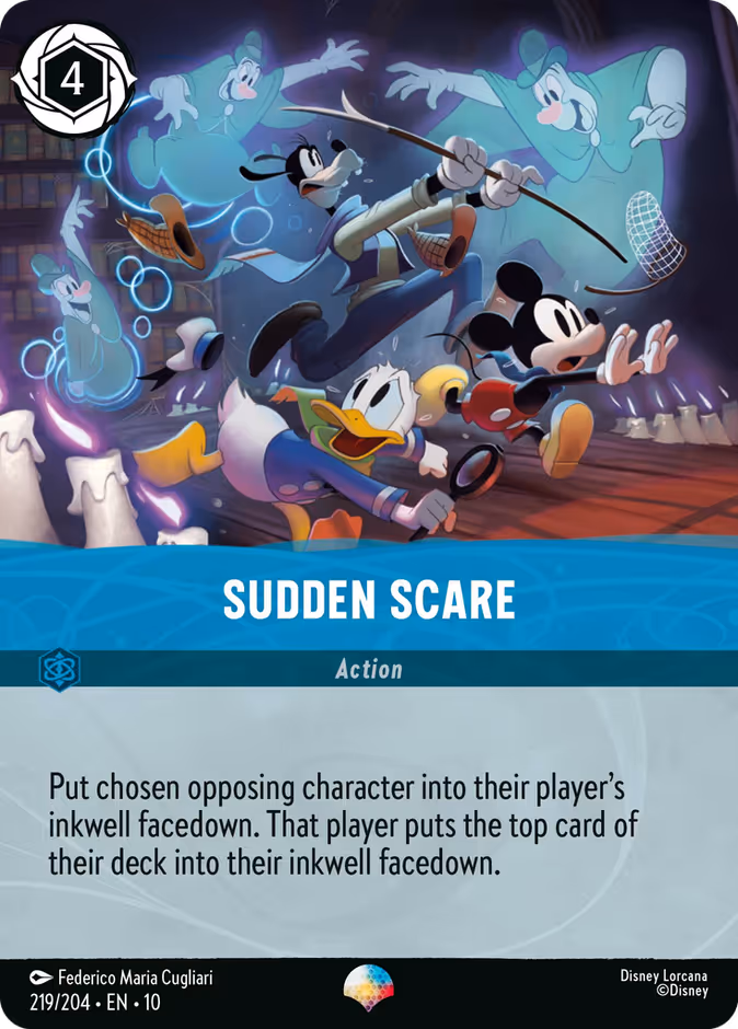 Sudden Scare 10-219 Lorcana card