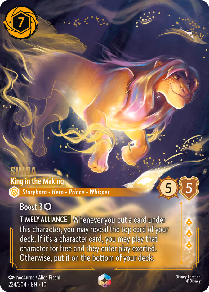 Simba - King in the Making 10-224 Lorcana card