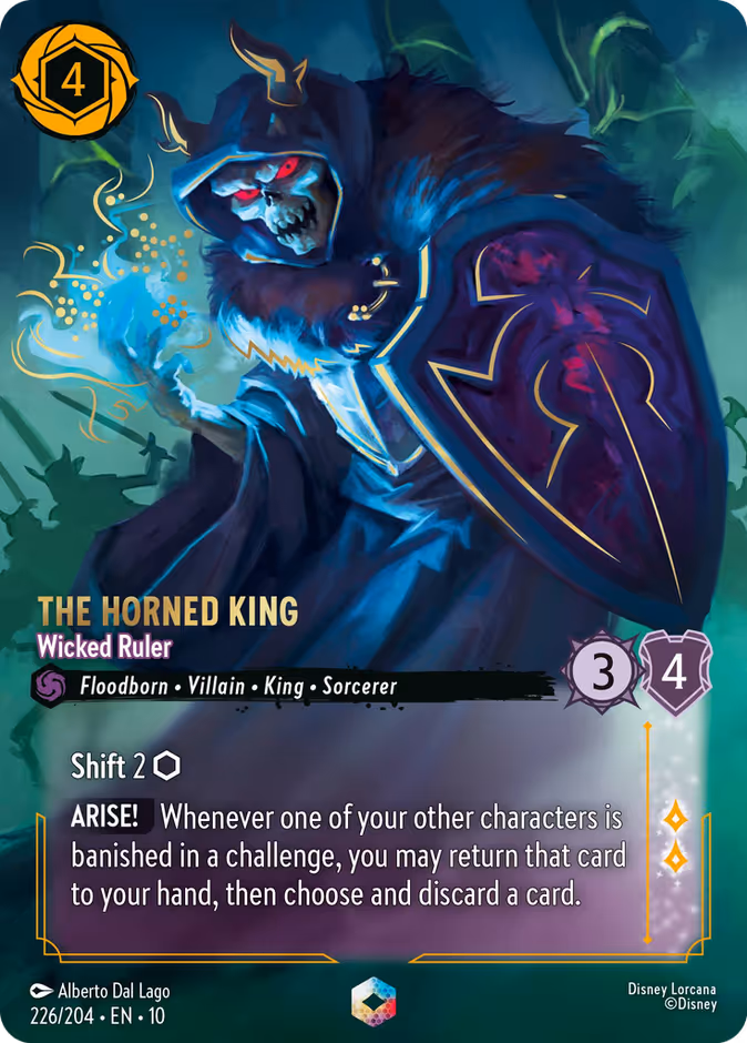 The Horned King - Wicked Ruler 10-226 Lorcana card