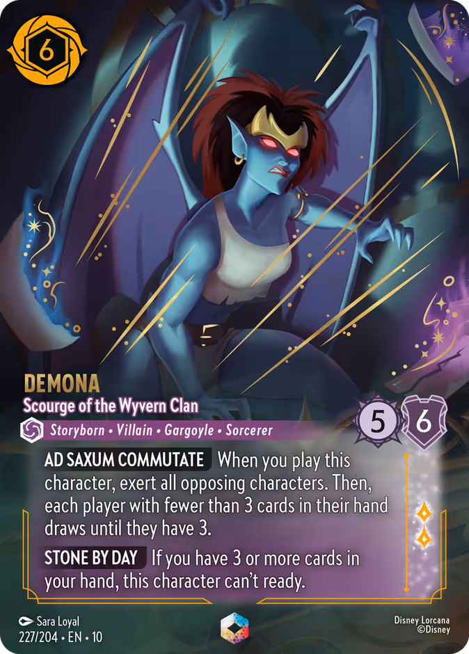 Demona - Scourge of the Wyvern Clan 10-227 Lorcana card