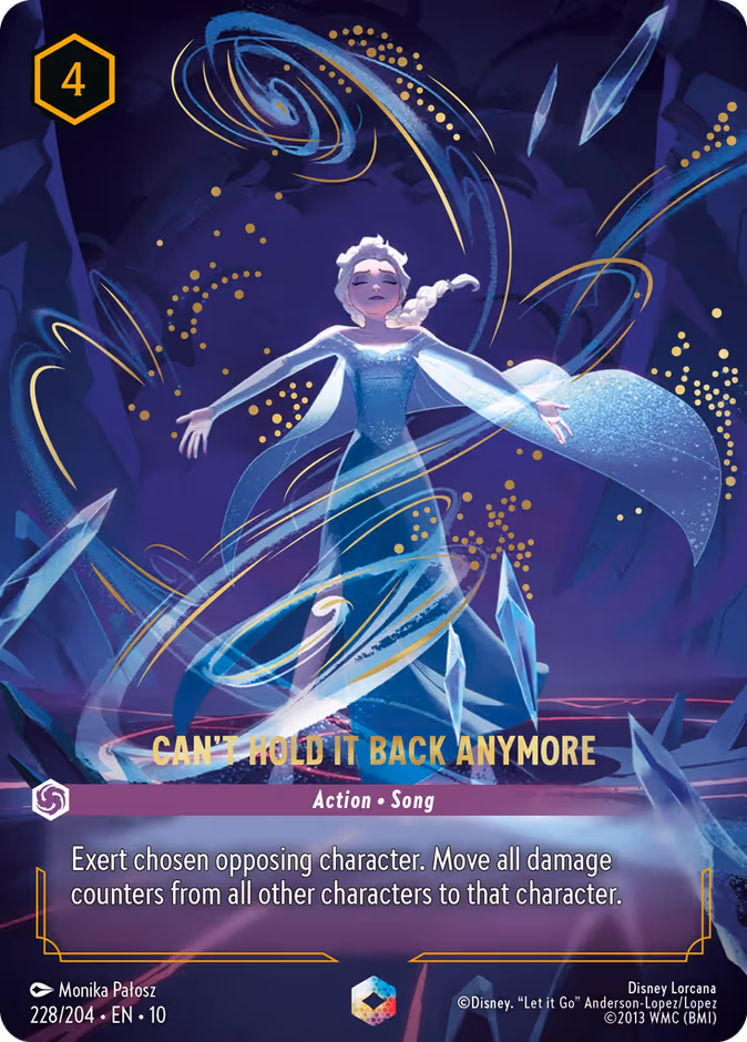 Can't Hold it Back Anymore 10-228 Lorcana card