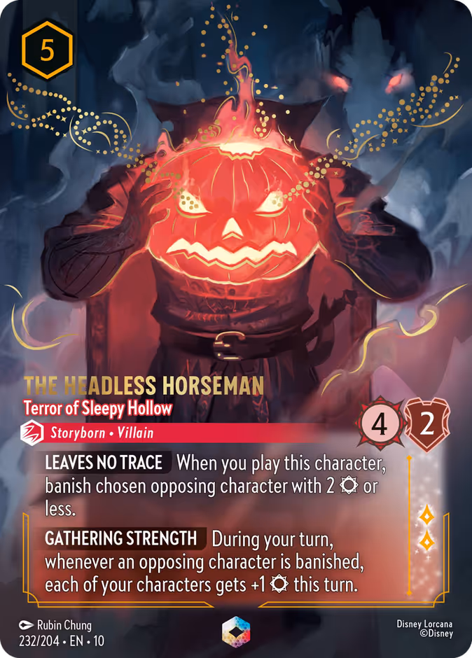 The Headless Horseman - Terror of Sleepy Hollow 10-232 Lorcana card