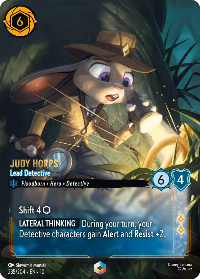 Judy Hopps - Lead Detective 10-235 Lorcana card